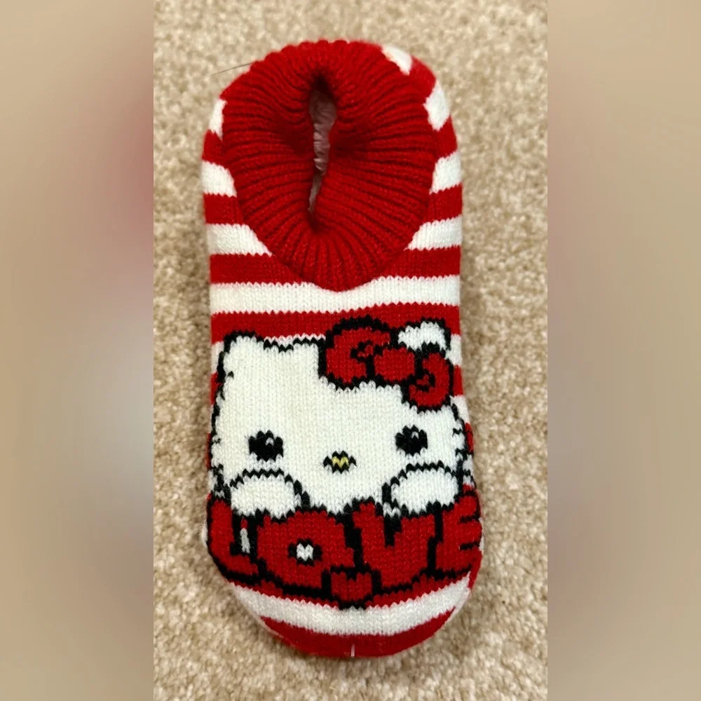 Hello Kitty Striped Red and White Mittens